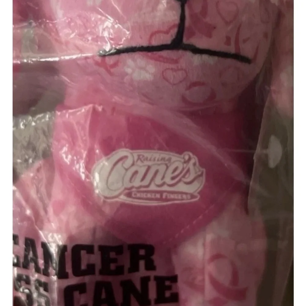 Raising Canes Limited Edition Breast Cancer Awareness Puppy Plush - Picture 5 of 5